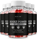 (5 Pack) BoostPower Gummies – Advanced BoostPowerGummies Daily Formula Premium Gummy Maximum Strength, All Natural Ingredients Support for Health and General Wellness, 300 Gummies for 5 Months