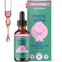JoySpring Potty Wise – Gentle Digestive Unterstützung für Kinder – Fördert gesunde Verdauung mit Senna & Elderberry – Vegan, Glutenfrei, Sugar-Free (2 fl oz) 60 Servietten