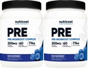 Nutricost Pre-Workout Complex Powder (60 Servings, Blue Raspberry) - Pre-Workout Supplement with Beta-Alanine, Taurine & Amino Acids (Pack of 2)