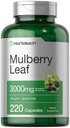 Horbäach Mulberry Blatt Extrakt Kapseln 3000mg | 220 Count | Non-GMO, Glutenfreie Kräuterergänzung
