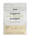 plenti Organic Plant-Based Protein Powder: Vanilla - 20g Pea Protein + Probiotics, Digestive Enzymes & Omega 3-6, Gut Friendly, Sugar Free, 27 Servings (2 lbs)