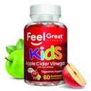 Spüren Sie große Apfel Apfel Apfelessig-Gummien für Kinder | Reich an Verdauungsenzymen & natürliche Antioxidantien für Gut Gesundheit | Vegan Gummy unterstützt gesunde Nährstoffaufnahme | 60 Tage Versorgung