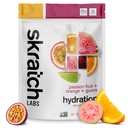 Skratch Labs Hydration Sports Drink Mix – Real‑Fruit Electrolyte Powder for Fast Hydration & Endurance | Passion Fruit Orange Guava | 20 Servings | Vegan, Non‑GMO, Clean Ingredients