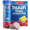Nuun Sport Elektrolyt Tablets mit Magnesium, Kalzium, Kalium, Chloride & Natrium, Gluten Free & Vegan, Obst-Punch, 4 Packung (40 Portionen insgesamt)