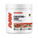 RAW Creatine Plus HMB, Sour Watermelon, Creatine HMB Powder - Creatine Monohydrate Powder with 3G HMB, Taurine & No Added Sugar - Muscle Mass Growth, Strength Building & Enhanced Energy, 30 Servings