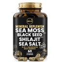 Maju Superfoods 18-in-1 Sea Moss, Black Seed, Shilajit, Sea Salt + D3 & K2, Konzentrierte Extrakte, Trace Multi Mineral Capsules, für Männer & Frauen Mineral Elektrolyte Ergänzungen