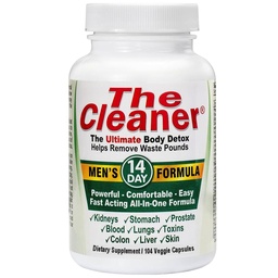 Century Systems The Cleaner Detox, Leistungsstarke 14-Tage Komplette innere Reinigung Formel für Männer, Unterstützung Verdauungsgesundheit, 104 vegetarische Kapseln