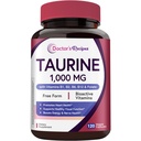 Doctor's Recipes Taurine Supplement 1000mg, Amino Acids Supplement with Vitamins B1, B2, B6, Folate, Methyl B12, Non-GMO, No Gluten & Soy, Support Heart, Visual, Nerve Health, 120 Veggie Capsules