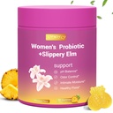 Her Juicy Feminine Probiotics Gummies for Women, with Slippery Elm, Supports pH Balance, Gut Health & Immune System, Vegan, Gluten Free, Pineapple Flavor, 60 Count