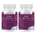 Body Kitchen Pro Elastin Peptides 1000mg, Pure Marine-Derived from France, Elastin Supplements for Skin Firmness, Elasticity & Healthy Aging, Made in USA, 60 Capsules (Pack of 2)