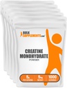 BulkSupplements.com Kreatin-Monohydrat-Pulver - Kreatin-Ergänzung, mikronisiertes Kreatin, Kreatin-Pulver - Aromalos & Glutenfrei, 5g (5000mg) pro Portion, 5kg (11 lbs) (Paket von 5)