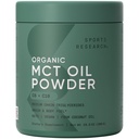 Sportforschung Bio-MCT-Öl-Pulver - Keto & Vegan MCTs C8, C10 von Kokosnüssen - Fettsäure Gehirn & Körper-Brennstoff, Non-GMO & Gluten frei - Entflammt, Perfekt in Kaffee, Tee & Protein Shakes - 10.6 Unze