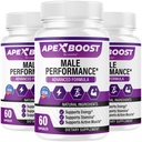 (3 Pack) ApexBoost Capsules - Official ApexBoost Advanced Pills for Men Support - Maximum Strength, Natural Premium Supplement Formula for Overall Health & Wellness Reviews, 180 Capsules for 3 Months