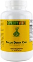 Colon Detox unterstützt die natürliche Entfernung von Toxinen* Bio, Charcoal Psyllium Seed & Husk Flax Seed Apple Fiber/Pectin Slippery Elm Fennel- Pulver in 230 Veg Caps
