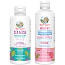 MaryRuth Organics Sea Moss Liposomal (Limeade) & Women's Multivitamin + Hair Growth (Peach) | Clean Label Project Verified® | Vitamins for Energy, Beauty, & Overall Health | Vegan, Gluten-Free