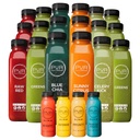 PUR Cold-Pressed Juice – 3-Day Ultimate Juice Cleanse with Wellness Shots – Supports Digestion, Immunity & Energy – Greens, Blue Chia, Celery Kick & More – 18 Bottles & 24 Functional Shots