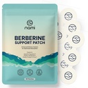 Berberine Patches with Proprietary Skin Permeation Enhancers - Parches w/Berberine, Ginseng, Bitter Melon, Green Tea, Ginger & L-Carnitine - 60 Day Supply