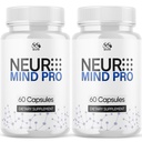 (2 Pack) Neuro Mind Pro Capsules, Official NeuroMind Pro Brain Health Pills with All Natural Ingredients, Brain Health and Wellness Supplement with Premium Vitamins for Women and Men (120 Capsules)