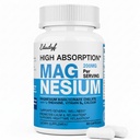 Chelated Magnesium Bisglycinate 200mg - High Absorption Mag Glycinate with L-Theanine, Calcium & Vitamin B6 (P5P) - Supports Calm, Nighttime Relaxation & Muscle Health - 60 Capsules