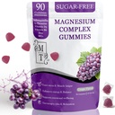 MATOP Magnesium Complex for Women Gummies - 8 in 1 Triple Magnesium Complex (Glycinate, Malate, Citrate) with L-Theanine, Ashwagandha, Vitamin D3, B6 & Zinc - Stress, Calm & Focus - 90 Vegan Gummies