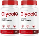 (2 Pack) GlycoIQ Capsules - Official Glyco IQ Support Supplement All Natural Premium Advanced Formula - Maximum Strength, GlycoIQ Multivitamin for Overall Health & Wellness, 120 Capsules for 2 Months