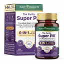 Purity Products Purity Super Pill Newly Upgraded Elite Multi + Krill Oil + Fish Oil - Vitamins + Minerals, CoQ10, Lutein - Supports Healthy Brain, Joints, Heart + More - 120 Liquid Capsules