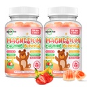 Magnesium Gummies for Kids - Magnesium Glycinate Gummies with L-Theanine, Vitamin B6, D3 for Kids & Adults Sleep, Calm, Relaxation, Brain, Bones, Muscle Relief, Sugar Free Banana & Strawberry 120ct