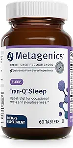 Metagenics Tran-Q Sleep - für Stressmanagement & Sleep Support - mit California Poppy, English Lavender & Passion Flower Herb - Melatonin Free - 60 Tabletten