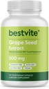 BESTVITE-Grafikextrakt 500mg (120 vegetarische Kapseln) - keine Stearaten - Standardisiert auf 95 % Polyphenole