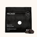Promix Whey Protein Isolate Powder, 31g Grass Fed Whey Isolate, 6.6g BCAAs, Gluten Free, Keto Friendly, Cookies & Cream
