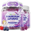 Magnesium Glycinate Gummies for Teens & Kids | High Absorption Chelated Magnesium Supplement 400/200mg | Sleep, Muscle Relaxation & Energy, Stress Relief | L-Theanine Ashwagandha | Sugar-Free 120 Cts