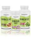NaturalSlim Candida Cleanse Support Supplements Bundle - Candiseptic Kit Anti Overgrowth, Gut & Colon Reinigung 242 Kapseln insgesamt - 28 Tage Reinigungsprogramm von Frank Suarez (1 Packung)