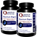 Quantum Nutrition Labs Quantum Digest - Digestive Enzymes Supplement for Women & Men, Supports Gut Health and Digestive Health with Amylase, Lactase - 60 Vegetarian Capsules