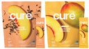 Cure Hydration | Plant-Based Electrolyte Drink Mix | Energy & Dehydration Bundle | No Sugar | Coconut Water |100mg Caffeine | Non-GMO | Vegan | 14-Pack Each: Peach Tea & Peach Mango