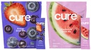 Cure Hydration | Plant-Based Electrolyte Drink Mix | Energy & Dehydration Bundle | No Sugar | Coconut Water |100mg Caffeine | Non-GMO | Vegan | 14-Pack Each: Acai Berry & Watermelon