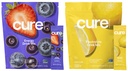 Cure Hydration | Plant-Based Electrolyte Drink Mix | Energy & Dehydration Bundle | No Sugar | Coconut Water |100mg Caffeine | Non-GMO | Vegan | 14-Pack Each: Acai Berry & Lemonade