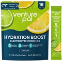 Venture Pal Sugar Free Electrolyte Powder Packets - Liquid Daily IV Hydration Packets for Rapid Rehydration | 7 Electrolytes & 5 Vitamins | Keto Friendly | Non-GMO | Vegan | Fast Dissolve | 16 Sticks