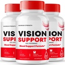 Vision Support Capsules, Vision Support Supplement Pills, VisionSupport for Healthy Vision and Eye Function Support, All Natural Advanced Formula Eye Health Support Reviews (3 Pack)