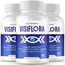 VisiFlora Capsules, Official VisiFlora Health Supplement Pills - Maximum Strength, All Natural Visual Wellness & Crystal Clear View, Premium Visi Flora Advanced Eye Support Reviews (3 Pack)