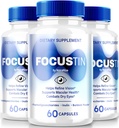 NutraRize (3 Pack) Focustin Capsules, Official Premium Vision Vitamins, All-Natural Formula for Overall Eye Health, Focustin Pills to Support Visual Performance, Focus Tin Reviews (180 Capsules)