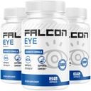 (3 Pack) Falcon Eye Capsules - FalconEye Advanced Formula Support Daily Eye Vitamins Pills Maximum Strength, All Natural Premium Ingredients for Overall Health & Wellness, 180 Capsules for 3 Months