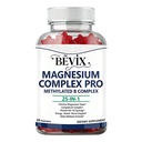 Magnesium Complex Gummies with Methylated B Complex Magnesium Glycinate Citrate Malate Taurate Gluconate Aspartate Carbonate D3 K2, Magnesium for Relaxation Energy & Nerve, 60 Gummies
