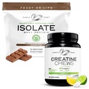 Muscle Feast Isolate + Creatine Candy Bundle: 1 Whey Protein Isolate (Chocolate, 5lb) + 1 Creatine Candy (Lemon Lime, 360) | Premium Supplements, Vegetarisch, Glutenfrei