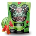 FitFiend High Protein Gummies, 16g of Protein Gummy Snacks for Adults, Healthy Snack Gummy Bears Candy Alternative Gummys for Post Workout Muscle Recovery Women Men - Watermelon Lime