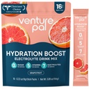 Venture Pal Sugar Free Electrolyte Powder Packets - Liquid Daily IV Hydration Packets for Rapid Rehydration | 7 Electrolytes & 5 Vitamins | Keto Friendly | Non-GMO | Vegan | Fast Dissolve | 16 Sticks
