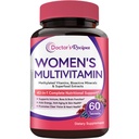 Doctor's Recipes Women’s Multivitamin, Complete Methylated Multivitamins, Vitamin A, C, D, E, B12, Iron, Inositol & Superfood, Hair Growth, Immune, Energy, Blood, Ages 18+, Easy to Swallow, 60 Tablets