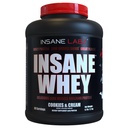 Insane Labz Insane Whey,100% Muscle Building Whey Protein, Post Workout, BCAA Amino Profile, Mass Gainer, Meal Replacement, 5lbs, 60 Srvgs, (Cookies & Cream)