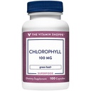 Der Vitamin Shoppe Chlorophyll 100mg - Natürliche Nahrungsergänzung, grüne Superfood, die die Immunsystem- und Energieproduktion unterstützt, 'Natural Deodorant' (100 Kapseln)