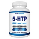 5-HTP 200 MG Pro Serving Plus Kalzium für Stimmung, Schlaf – Unterstützt ruhige und entspannte Stimmung – 99% hohe Reinheit – 120 Kapseln – Arazo Nutrition
