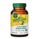 MegaFood Calcium Magnesium Supplement - Unterstützt Knochen Gesundheit & Herz Gesundheit - Magnesium Calciumergänzungsmittel für Frauen und Männer - Non-GMO - 60 Tabletten (20 Servierungen)